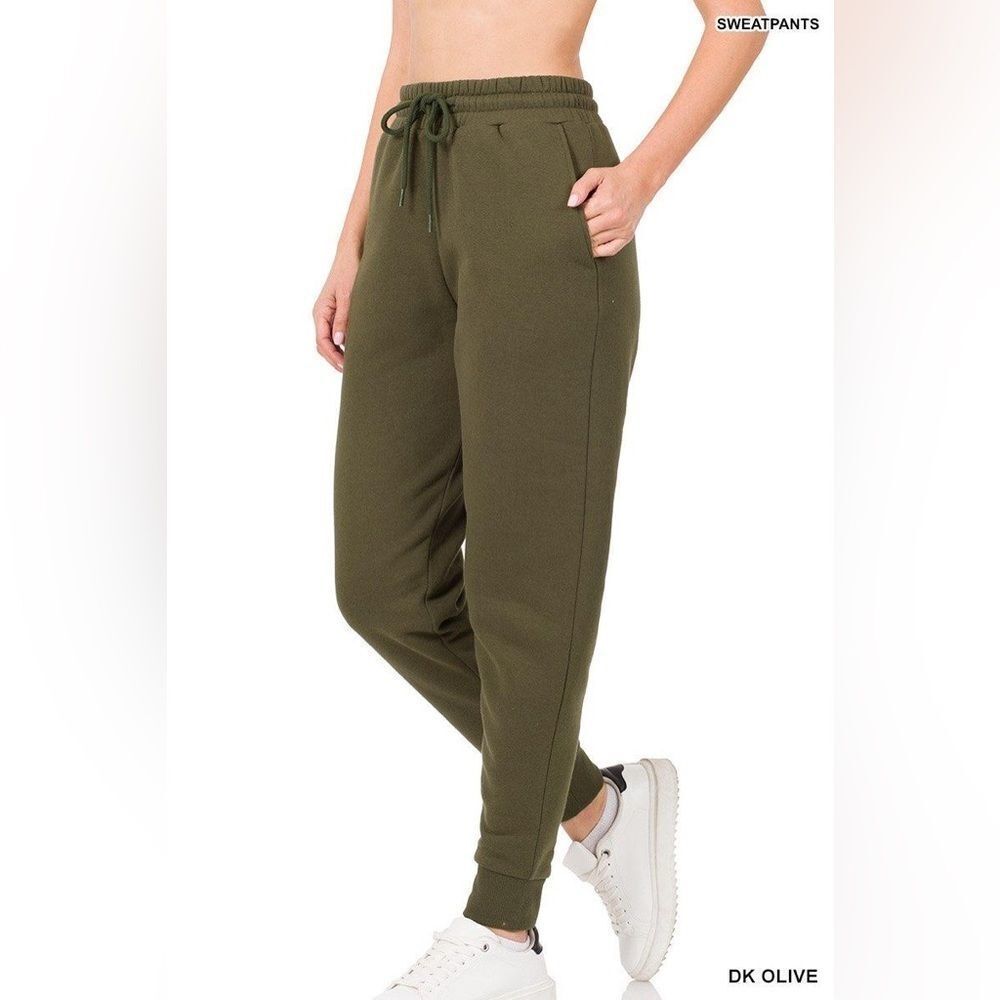 Dark Olive Joggers Track Pants
